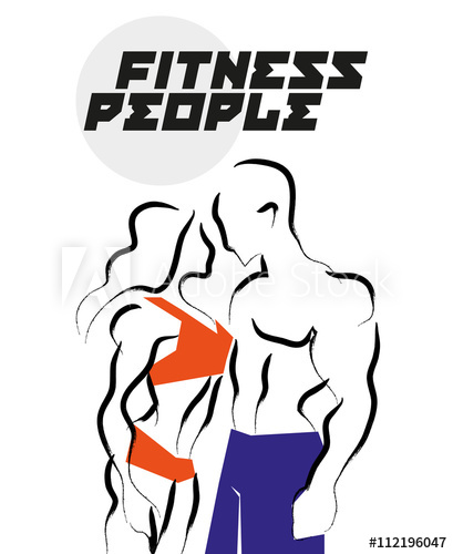 409x500 Vector Hand Drawn Fitness People Sketch Athlete Figure Isolated