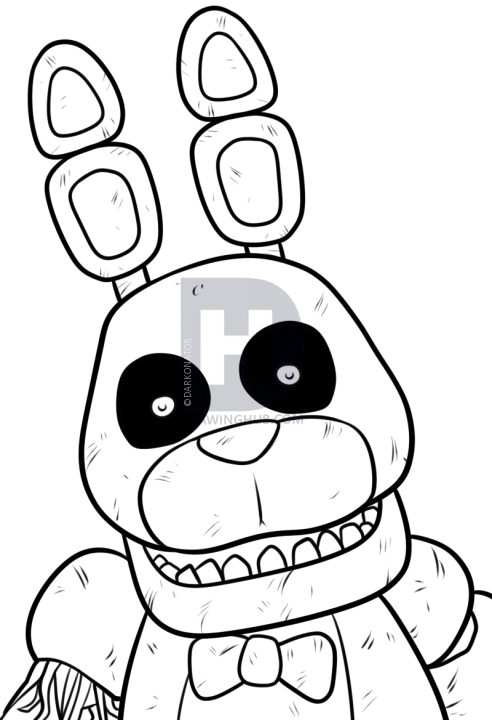 492x720 how to draw phantom bonnie from five nights at freddys step
