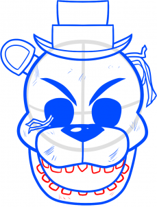 229x302 How To Draw Golden Freddy From Five Nights