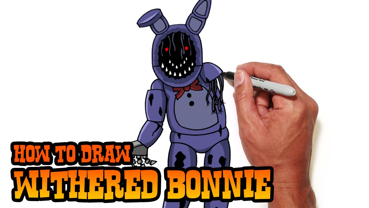 1280x720 how to draw withered bonnie five nights