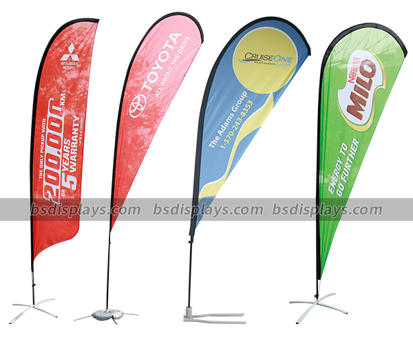 600x500 Custom Feather Flags China Advertising Outdoor Banner Manufacturer
