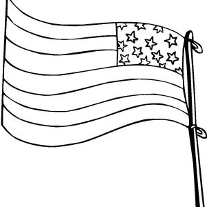 Flag Blowing In The Wind Drawing | Free download on ClipArtMag