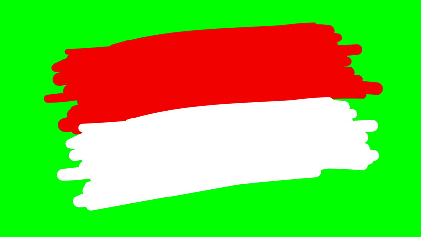 852x480 Indonesian Flag Footage