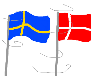 300x250 Wind Blowing Flags