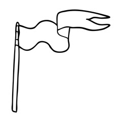 240x240 Line Drawing Cartoon Flag