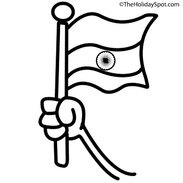 Flag Of India Drawing