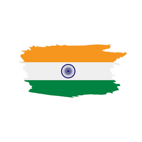 600x600 India Flag, Vector Illustration Art Print