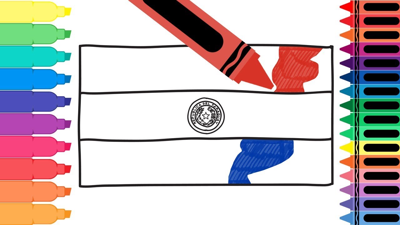 1280x720 How To Draw The Paraguay Flag