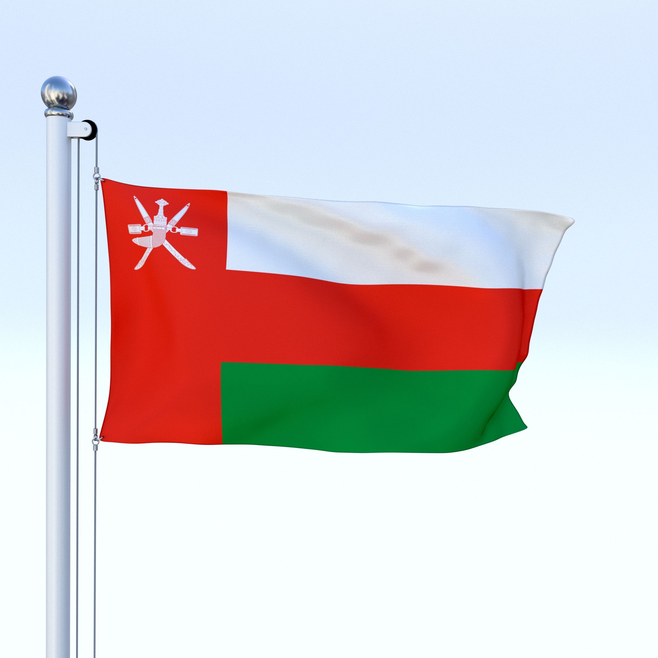 2160x2160 Animated Oman Flag