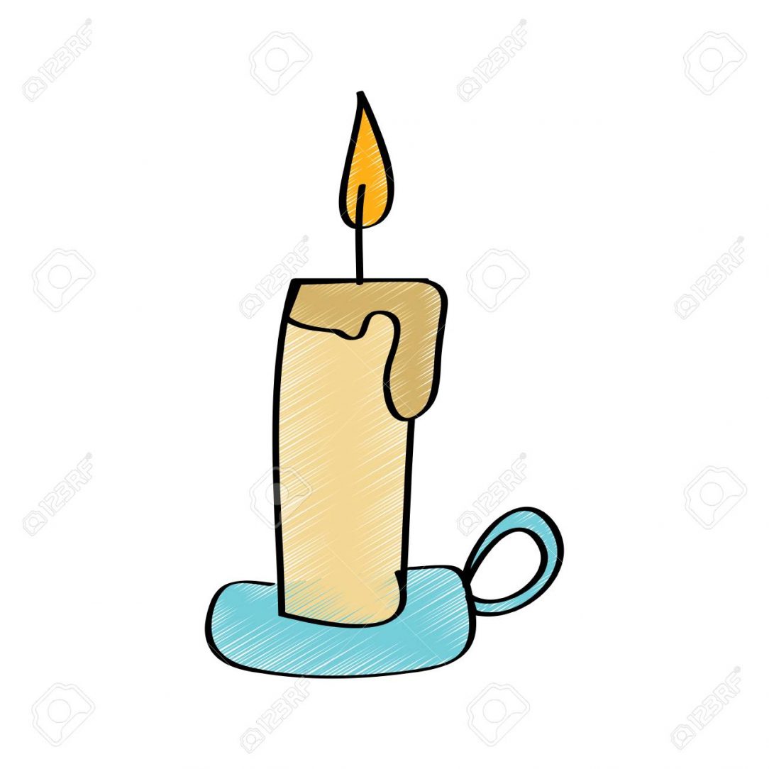 1084x1084 Candle Drawing A Flame Machine Birthday Image Easy Beautiful Video