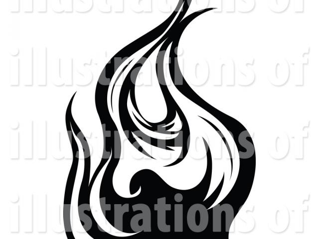 640x480 Flame Clipart Line Drawing