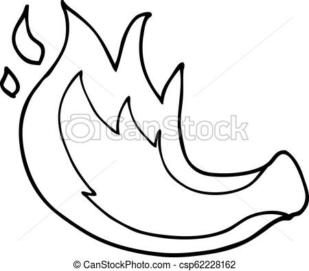 450x396 Line Drawing Cartoon Gas Flame
