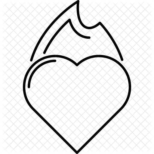 512x512 Hart Drawing Flame Huge Freebie! Download For Powerpoint