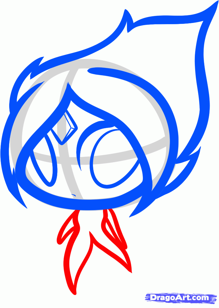 716x1006 Draw Chibi Flame Princess, Step