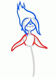 214x302 How To Draw The Flame Princess, Flame Princess From Adventure Time