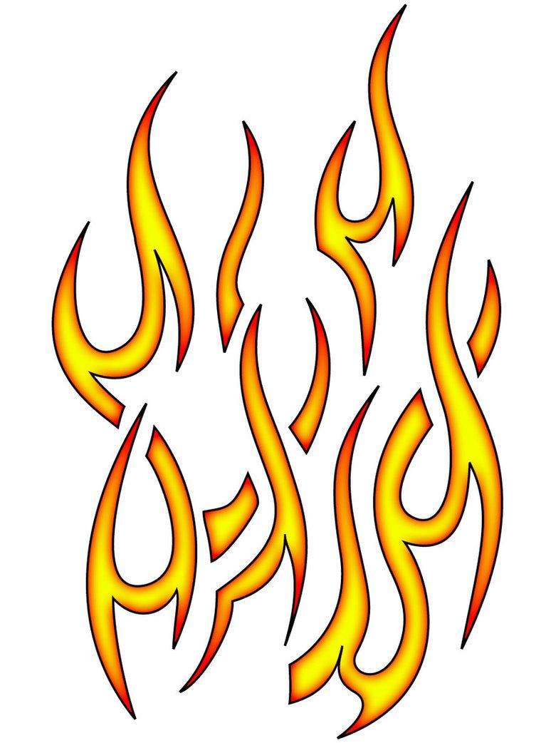 767x1042 Tribal Flame Piece