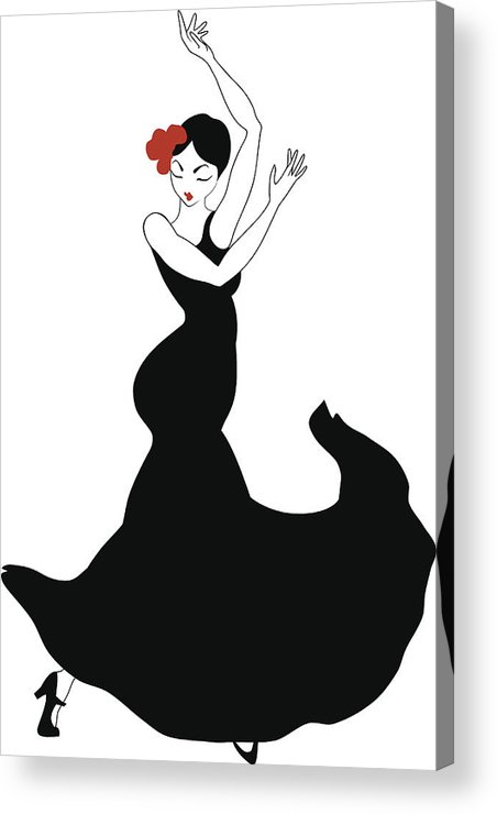 452x740 Flamenco Dancer Acrylic Print