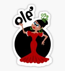 210x230 Flamenco Dancer Drawing Stickers Redbubble