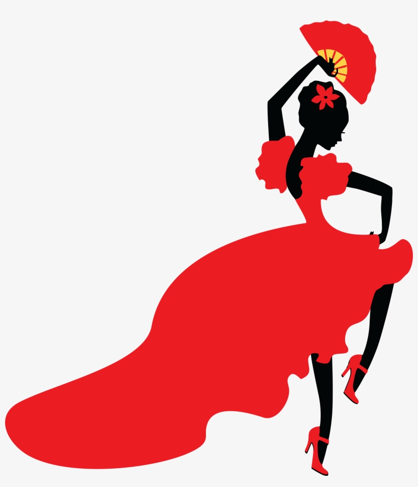 820x957 Free Clipart Of A Flamenco Dancer