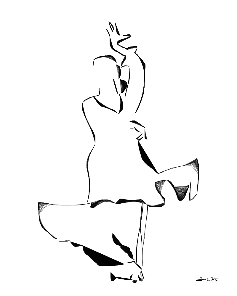 800x1000 One Time In Spain Flamenco Artist Dave White Ashburn, Va