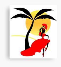 210x230 Flamenco Drawing Canvas Prints Redbubble