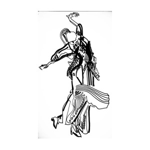 300x300 Flamenco Spain Drawing