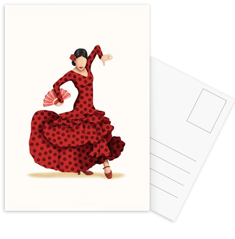 787x800 Flamenco As Postcard Set