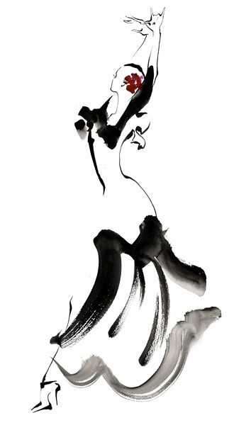 347x600 Yoco Nagamiya Fashion Dance Art, Dancer Tattoo, Spanish Dancer