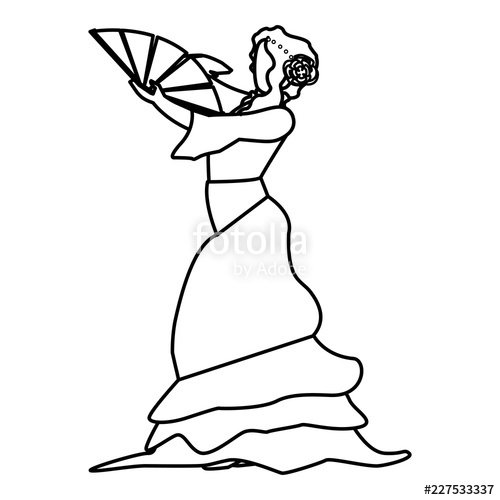 500x500 Flamenco Dancer Design Stock Image And Royalty Free Vector