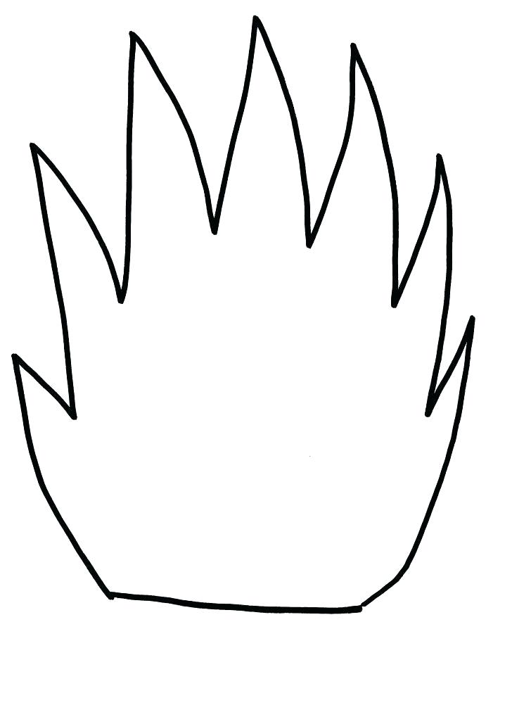 Flames Outline Drawing | Free download on ClipArtMag