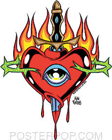 229x288 Forbes Flaming Heart Sticker