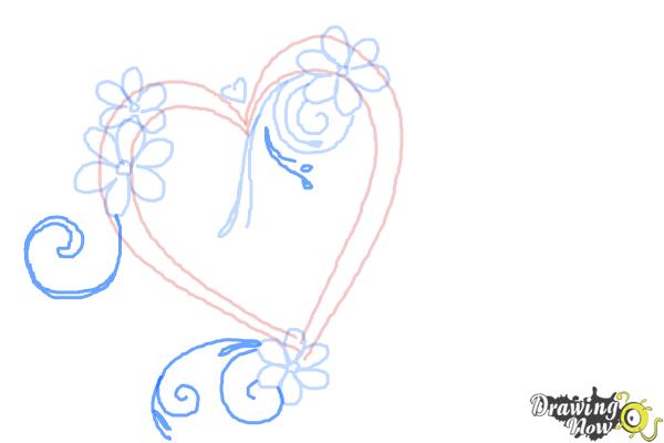 600x400 How To Draw A Fancy Heart