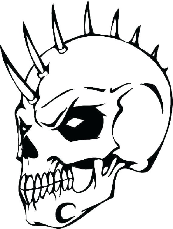570x753 Skull Coloring Pages Flaming Skull Coloring Pages Tattoo Pics