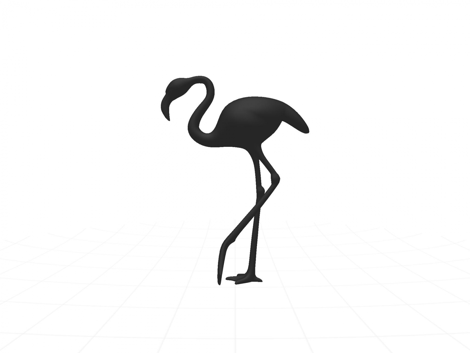 1920x1440 Flamingo, Silhouette, Black, Drawing, Isolated
