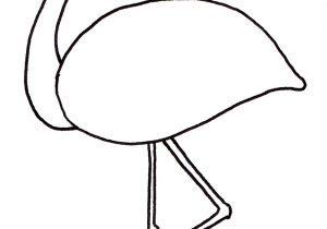 300x210 Flamingo Drawing Easy Flamingo Outline How To Draw A Greater