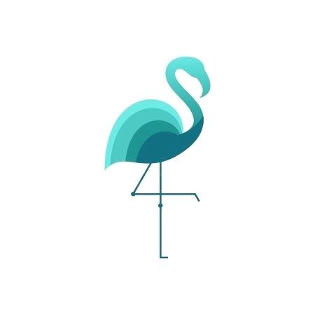 450x450 Flamingo Template