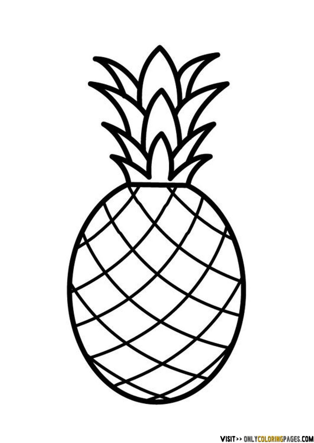 1004x1418 Pineapple Coloring