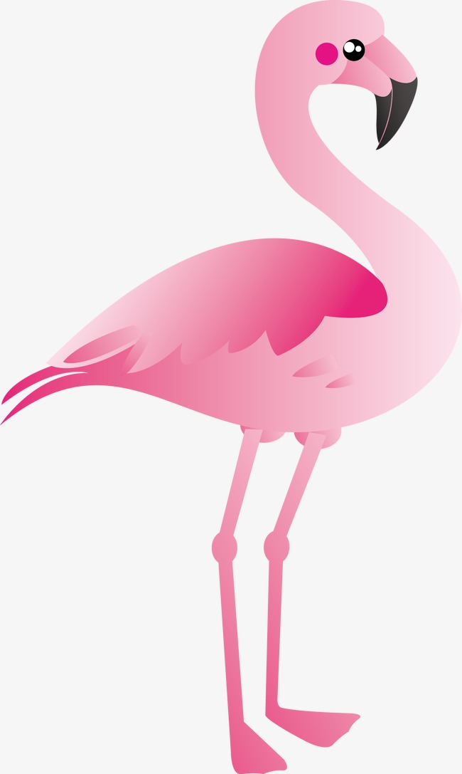 650x1087 cartoon flamingo vector, flamingos, cartoon animals, waterbirds