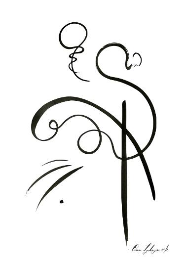 375x530 Flamingo Drawing