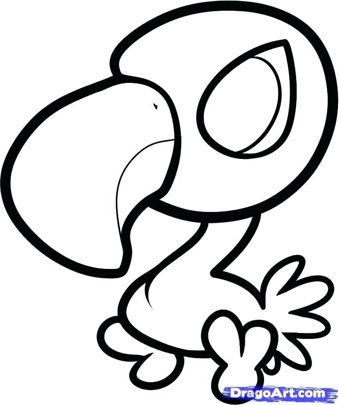 688x821 Simple Flamingo Drawing Easy Architecture Salary Lali