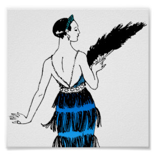 307x307 flapper fashion posters prints zazzle uk