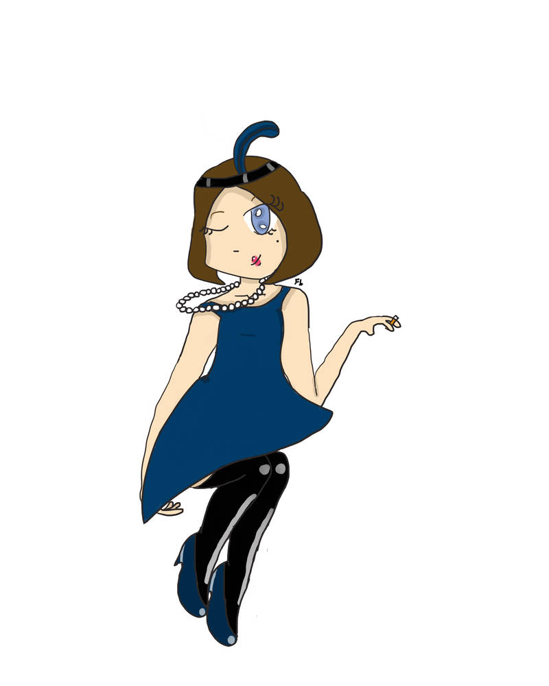 800x1000 flapper girl