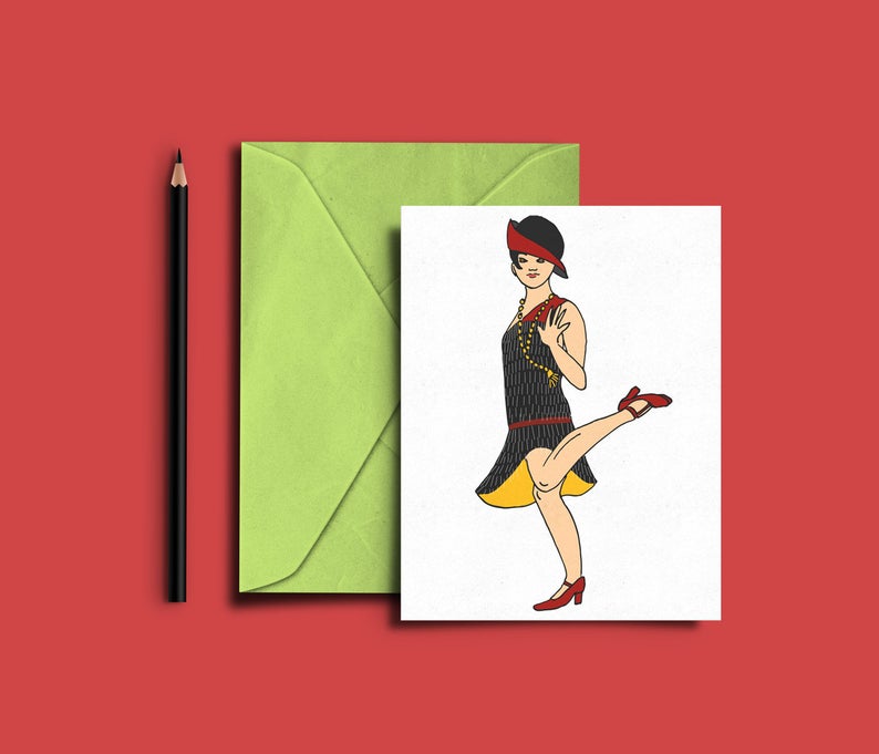 794x681 hand drawn flapper and handbags clipart art deco etsy