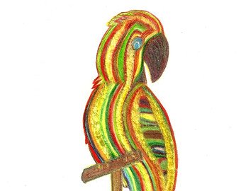 340x270 Color Pencil Drawing Etsy