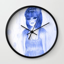 264x264 Flapper Girl Wall Clocks