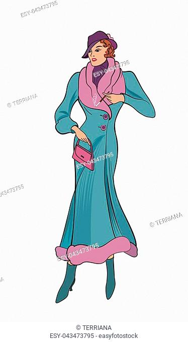 374x680 Illustration Attractive Flapper Stock Photos And Images Age