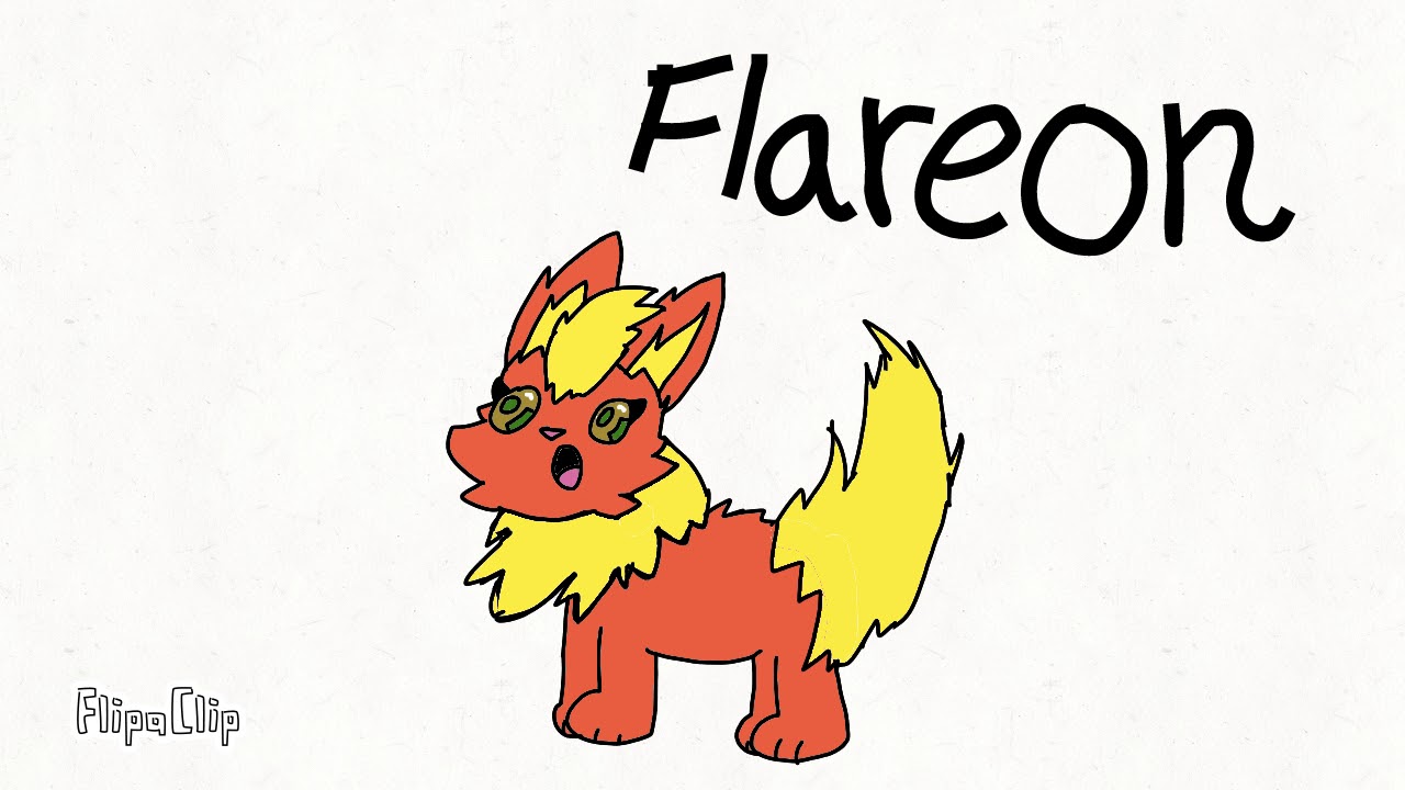 1280x720 Flareon Drawing!