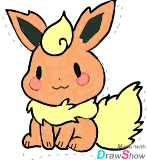 Flareon Drawing | Free download on ClipArtMag