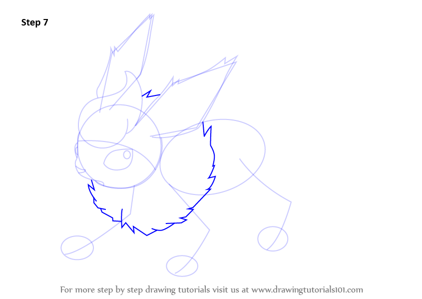 845x598 Learn How To Draw Flareon From Pokemon