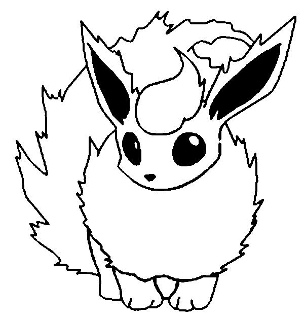 600x629 Pokemon Flareon Coloring Pages Mamas Pokemon Coloring Pages